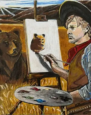 Portrait Painting with Charlie